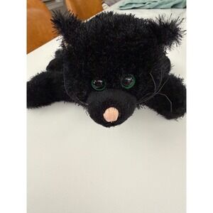 Ganz Webkinz Black Cat Plush Stuffed Animal Retired Green Eyes HS007